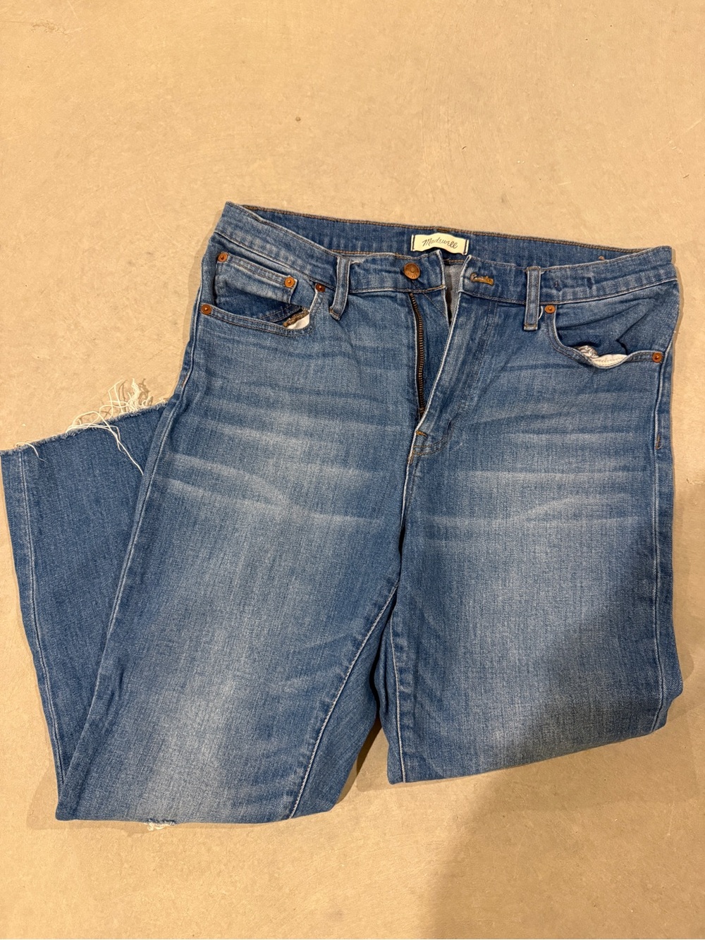 Madewell High-Rise Slim Crop Jean, Size 29